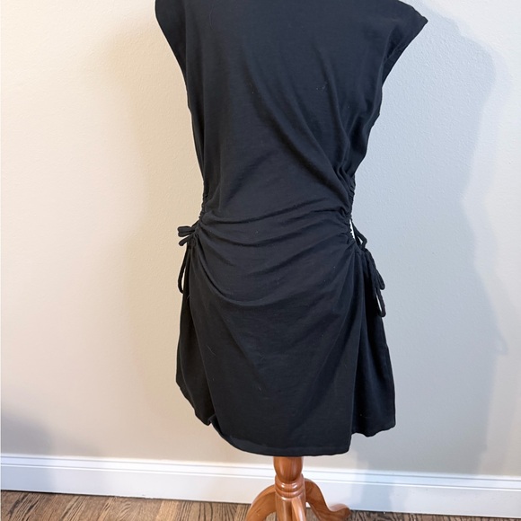 Universal Thread Black Cutout Tie Waist Mini Dress Size M Cotton Skater Sporty - Picture 5 of 7